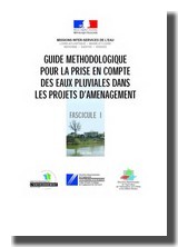 Couverture " Guide méthodologique pour la prise en compte des eaux pluviales dans les projets d'aménagement"