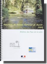 Couverture "Rivières des Pays de la Loire - Résultats du réseau National de Bassin 2002"