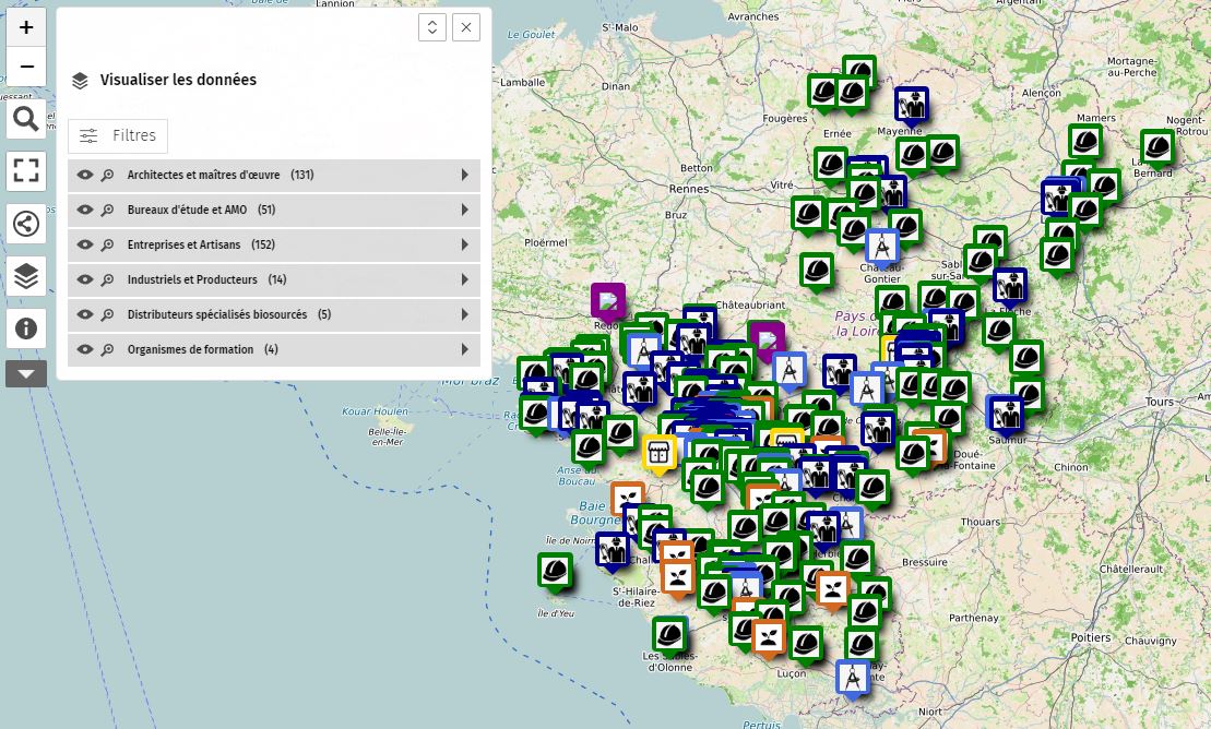 Illustration de l'outil de recherche du site de référencement de la CERC