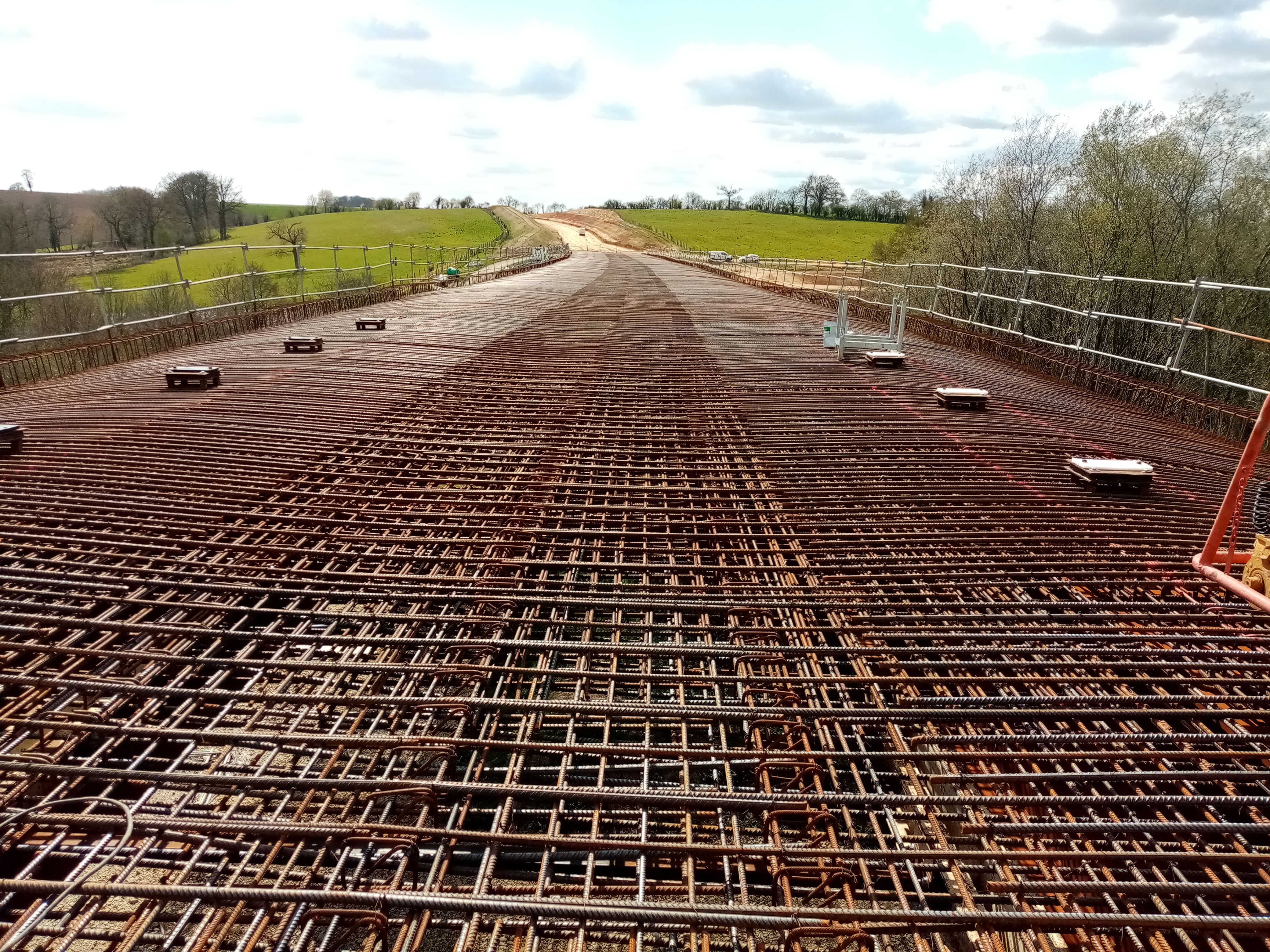 La mise en place du ferraillage