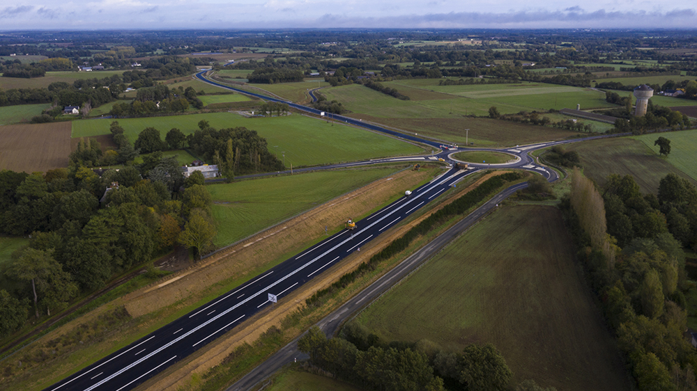 Photo aérienne giratoire Nord