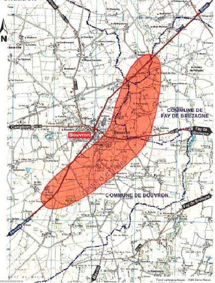 plan de situation du projet de déviation de Bouvron plan de situation du projet de déviation de Bouvron