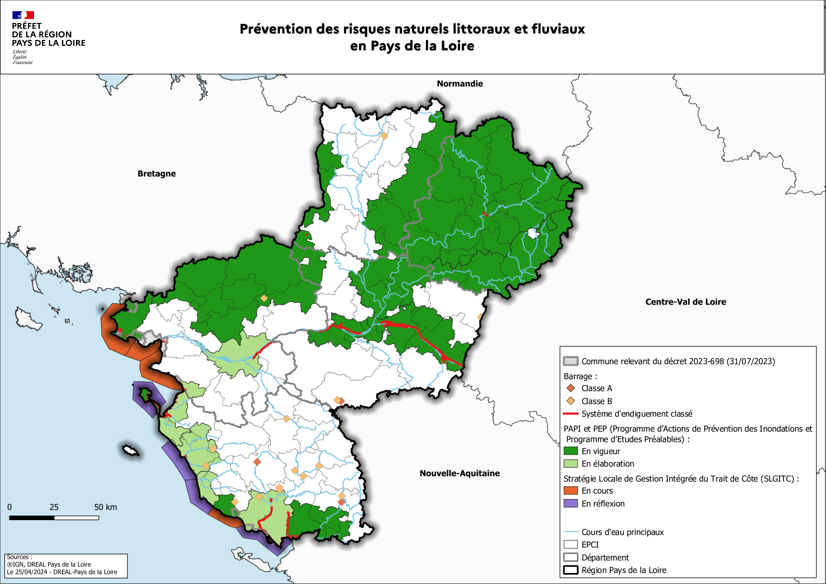Prévention des risques naturels littoraux et fluviaux en Pays de la Loire