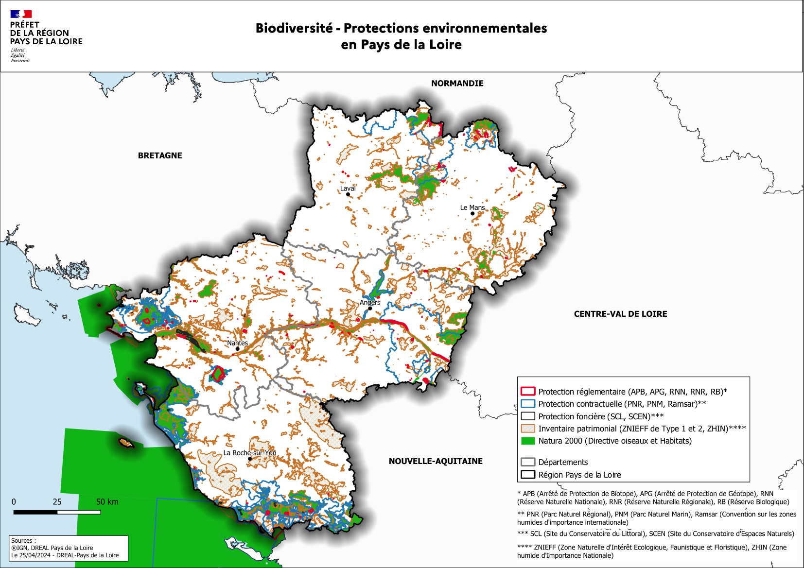 Biodiversité - Protections environnementales en Pays de la Loire